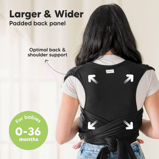 Black D-Lite Wrap Carrier - Nature Baby Outfitter