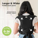 Black D-Lite Wrap Carrier - Nature Baby Outfitter