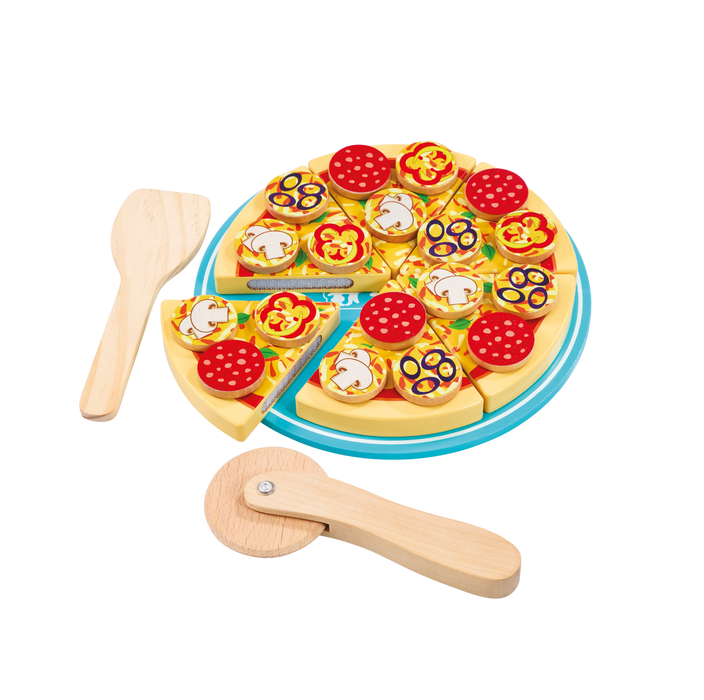Wooden Make & Slice Pizza Set