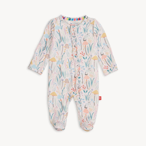 Shroom and Bloom Modal Footie Pajamas with Ruffles