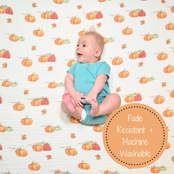 Pumpkin Patch Swaddle Blankets