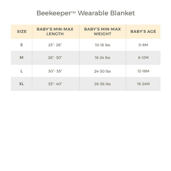 Rugby Stripe Organic Beekeeper™ Wearable Baby Blanket - Heather Grey