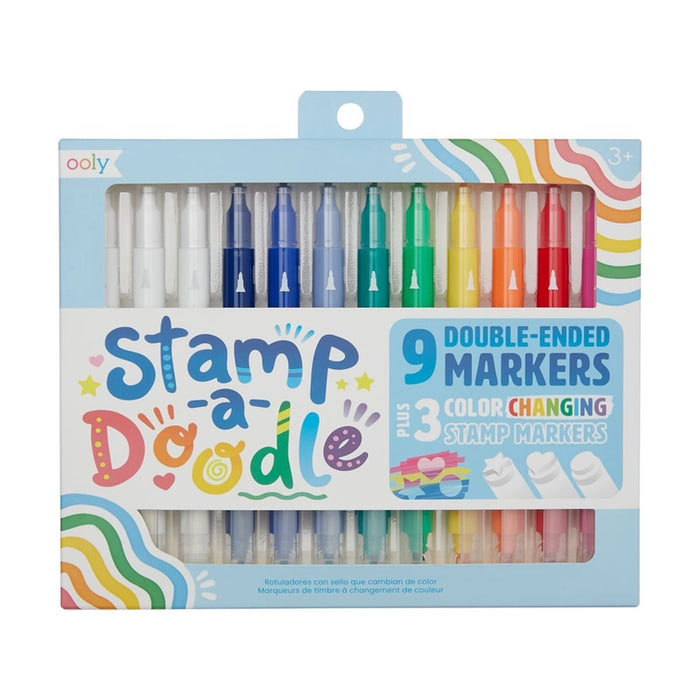 Stamp-A-Doodle Double Ended Markers - Set of 12