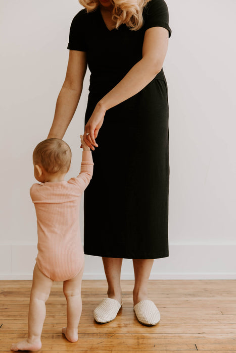 Everyday Breastfeeding Dress - Black - Nature Baby Outfitter
