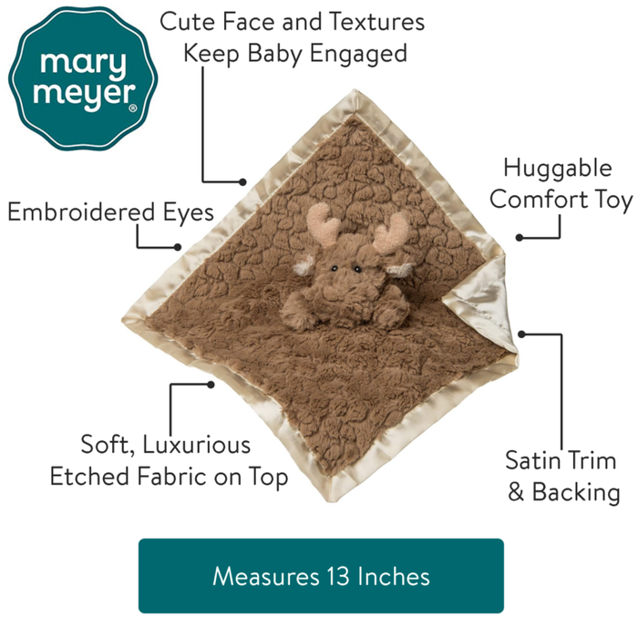 Moose Putty Nursery Character Blanket