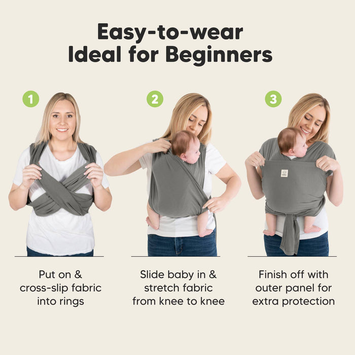 Graphite KeaBabies D-Lite Wrap Carrier - Nature Baby Outfitter