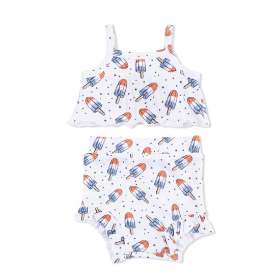 Astro Pop Tank Top & High Waisted Shorts