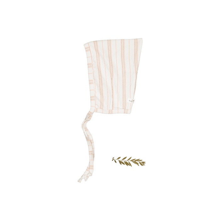 The Printed Pixie Bonnet - Rose Stripe