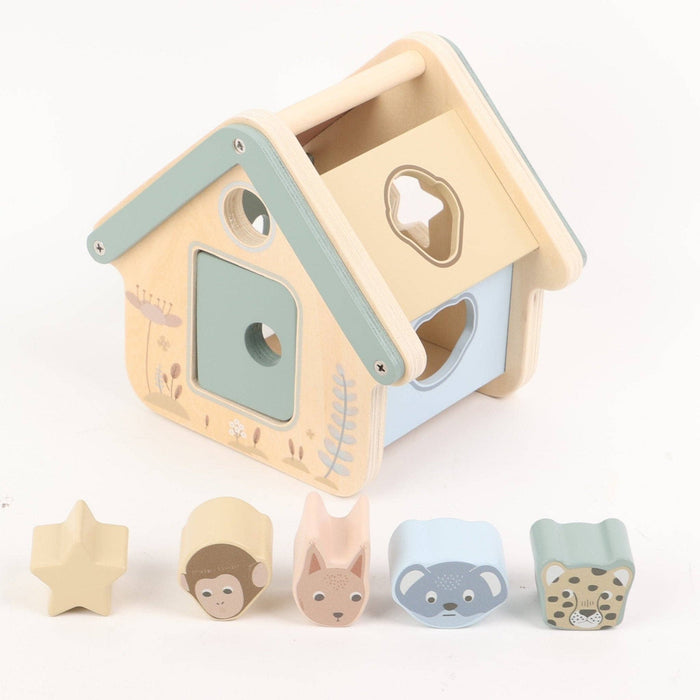 Wooden Shape Sorter - Classic Montessori Learning Toy Ages 1-3