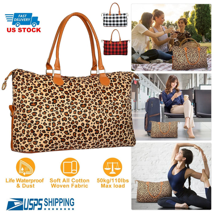 Women Duffle Bag Travel Luggage Bags Weekend Overnight Bag Tote Bags Shoulder Handle Bags Portable Diaper Bag