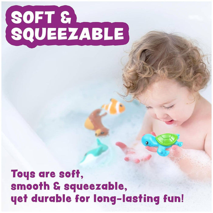 Marine Mold Free Bath Toys, 6 Pack