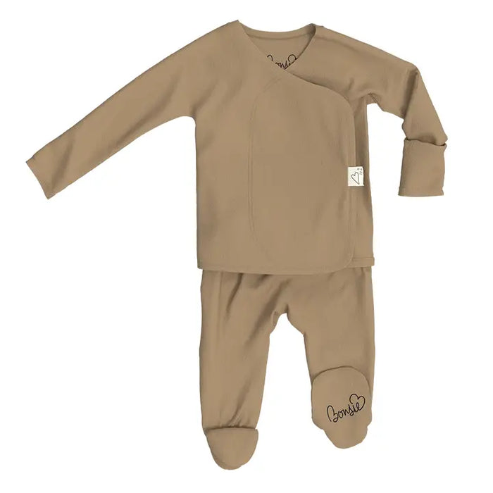 Mocha Bamboo Footie Pajamas