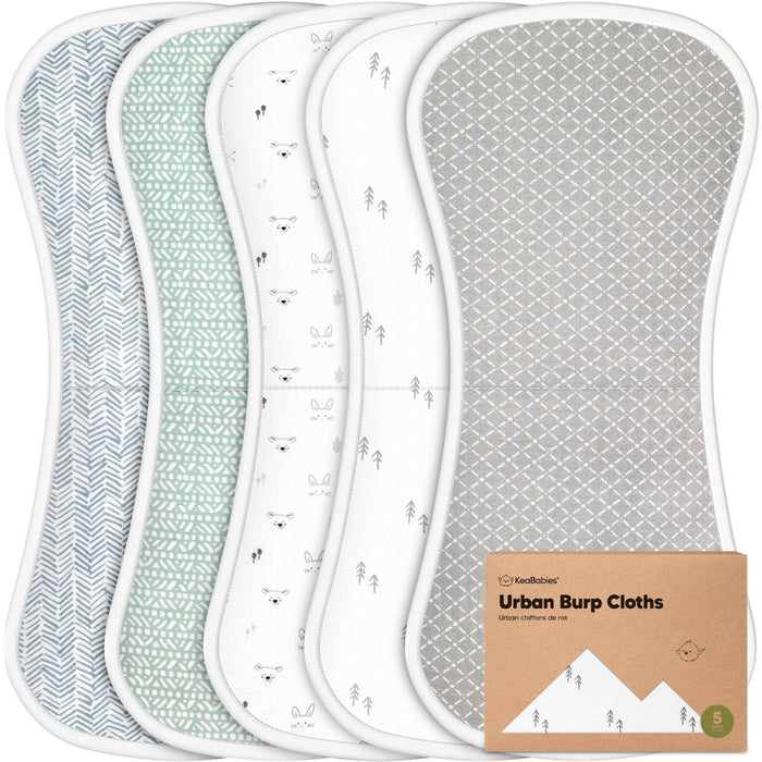 Nordic 5-Pack Urban Burp Cloths