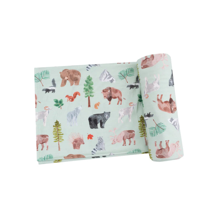 American Woodland Animals Swaddle