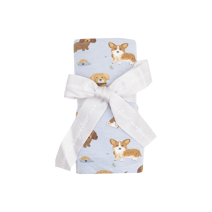 Best Friend Dogs Blue Bamboo Swaddle