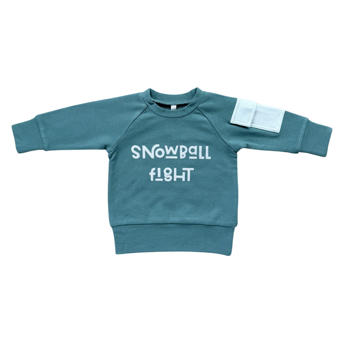 Snowball Fight Raglan Sweatshirt