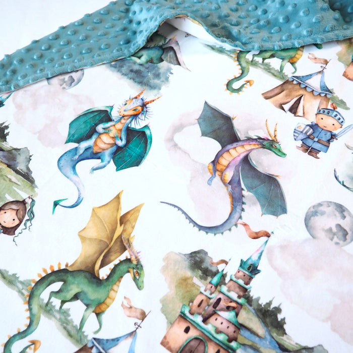 Dragon & Knights Minky Blanket
