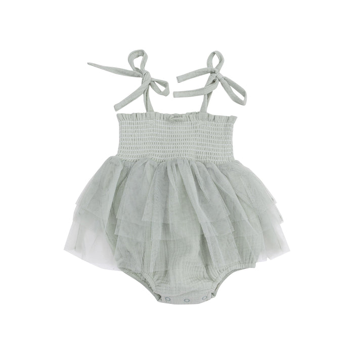 Desert Green Tutu Bubble Romper