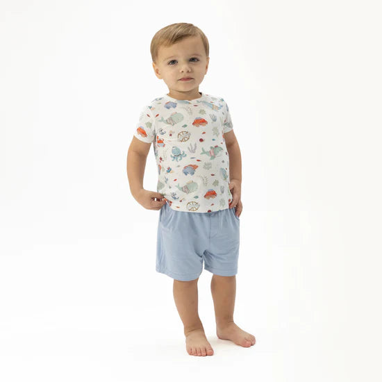 Sailor Sea Creatures Crew Neck Tee & Shorts