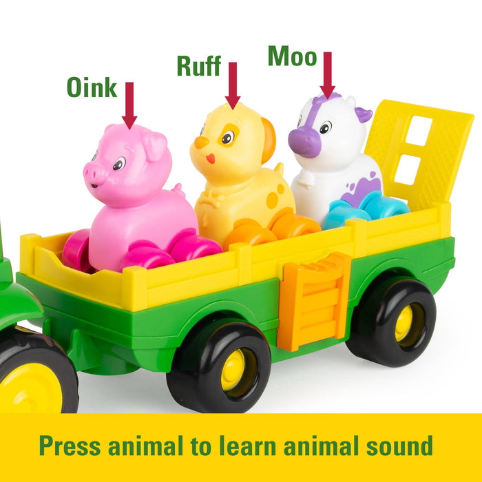 TOMY John Deere Farmin Friends Animal Sounds Wagon Ride