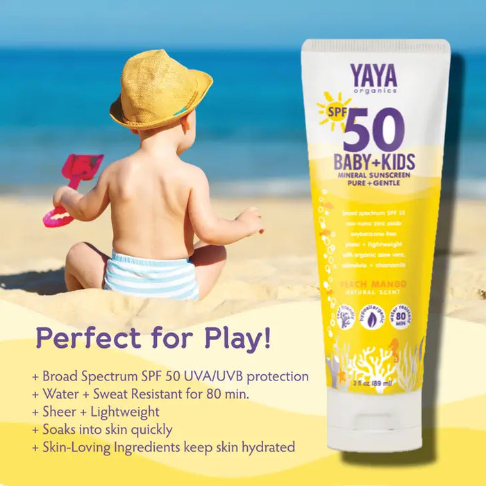 Baby + Kids Spf 50 Pure & Gentle Mineral Sunscreen