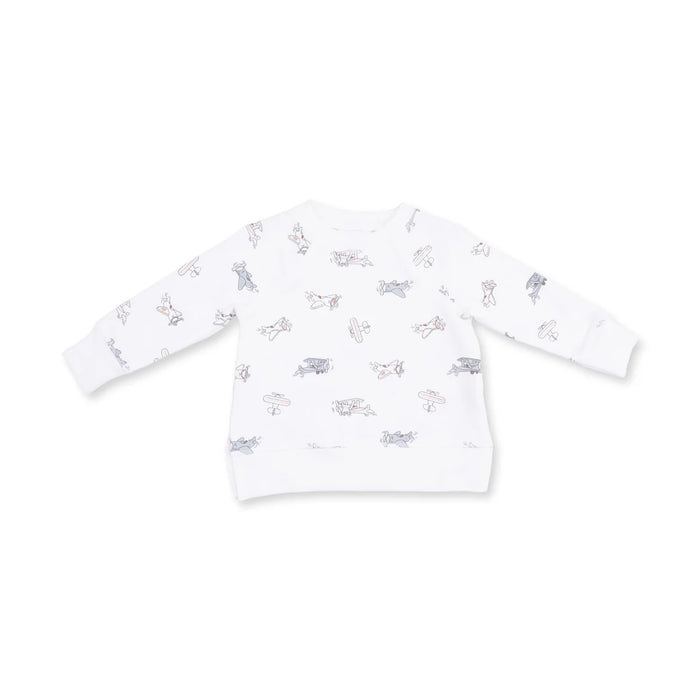 Vintage Airplane Pilots Raglan Sweatshirt