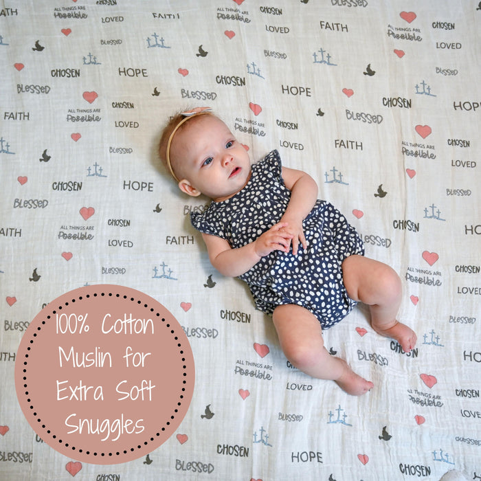 All Things Are Possible Swaddle Blanket