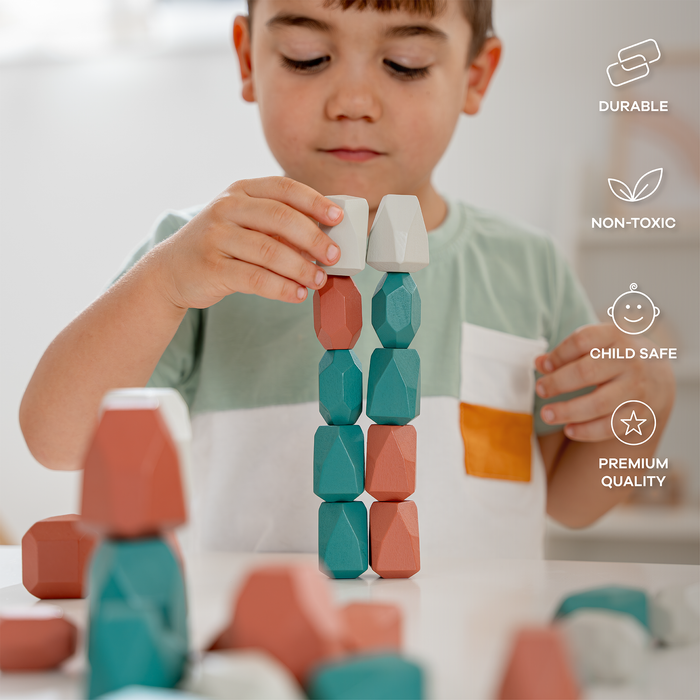 Stacking Blocks for Toddlers in Dino Pack