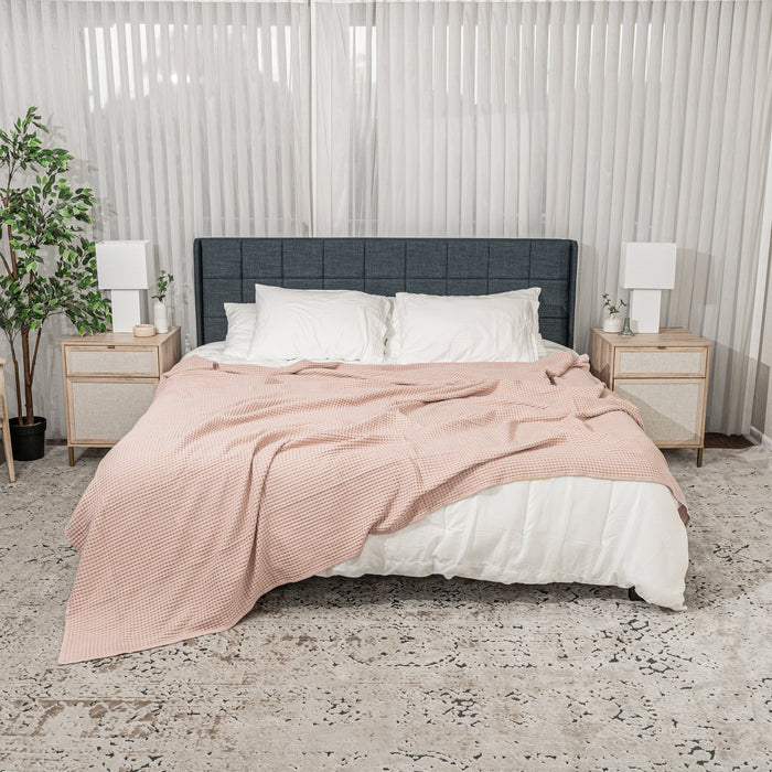 Adult Waffle Blankets in Blush