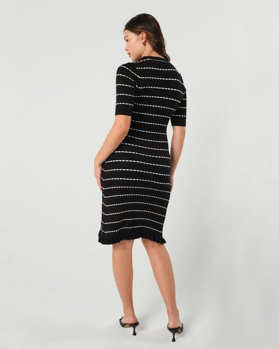 Louie Striped Knit Maternity & Nursing Dress - Nature Baby Outfitter