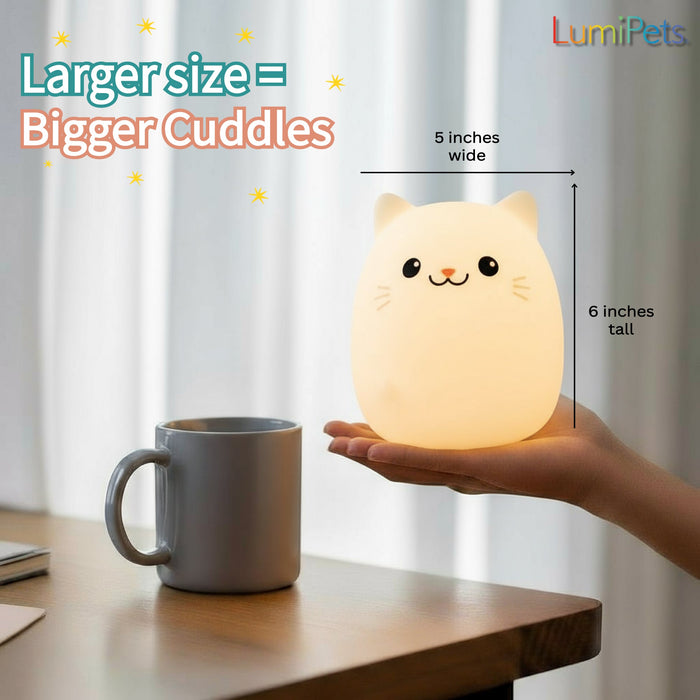 LumiPets® Clive the Cat- Children's Touch Night Light - Nature Baby Outfitter