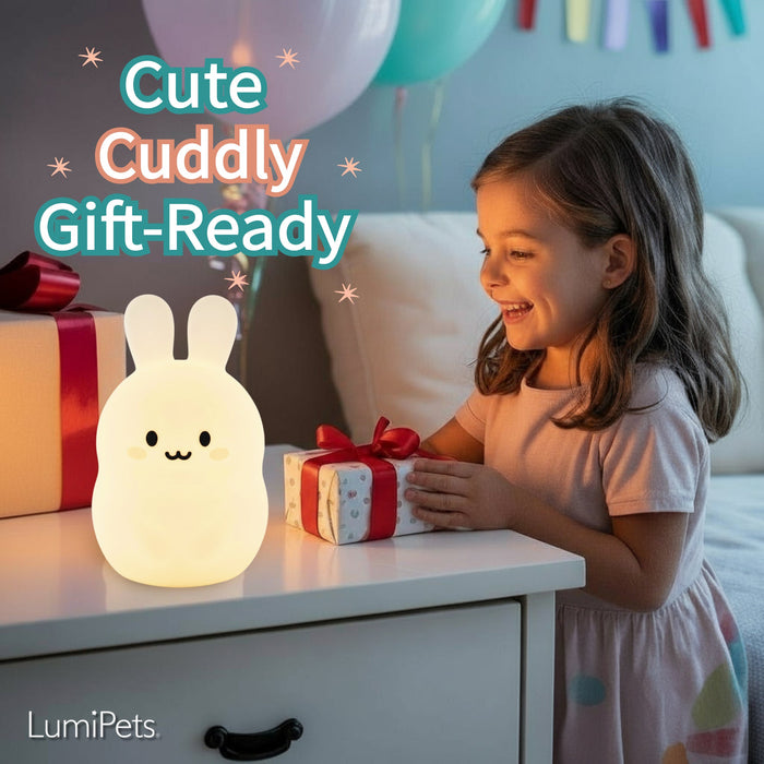 LumiPets® Baxter the Bunny- Children's Touch Night Light - Nature Baby Outfitter