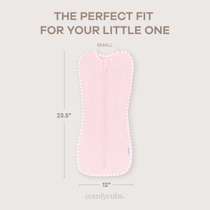 Easy Zipper Swaddle Blankets in Pink