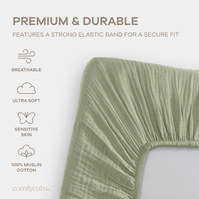 Muslin Cotton Bassinet Sheets, 1 Pack