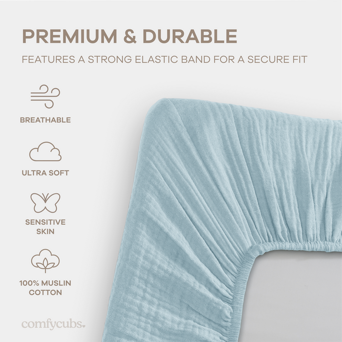 Muslin Cotton Bassinet Sheets, 1 Pack