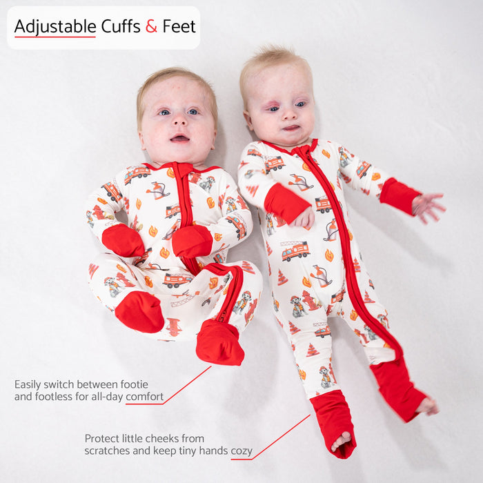Firehouse Fido Zipper One Piece Pajama