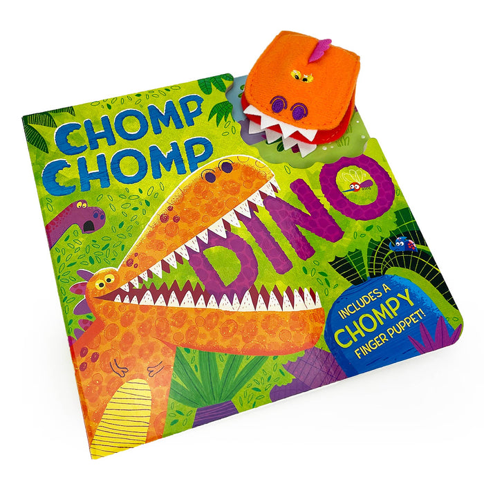 Chomp Chomp Dino Board Book with Finger Puppet