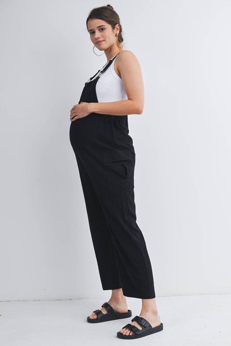 Straight Leg Maternity Adjustable Overalls