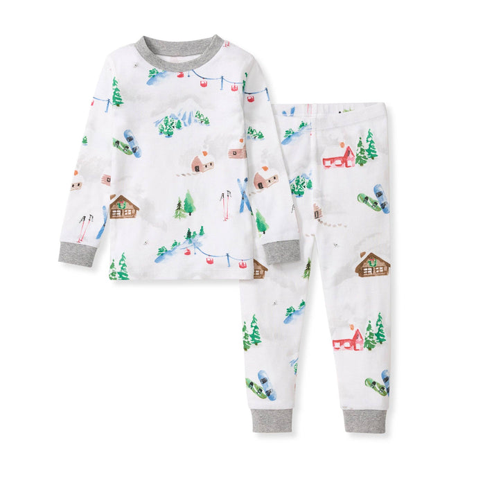 Ski Slopes Organic Cotton Two-Piece Pajamas