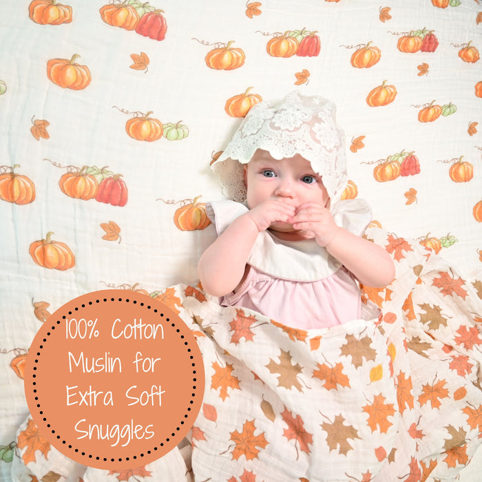 Pumpkin Patch Swaddle Blankets