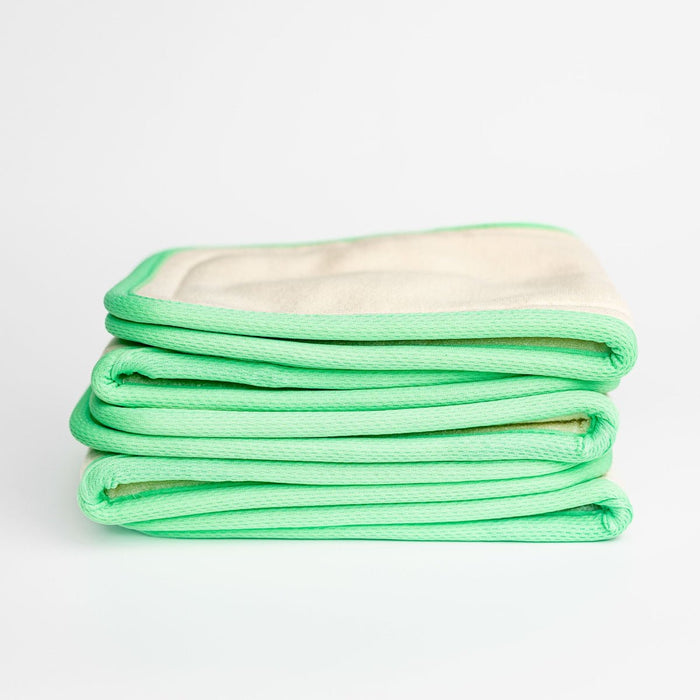 Heavy - Green - Essential Cloth Diaper Insert - Hemp Cotton Bamboo Viscose