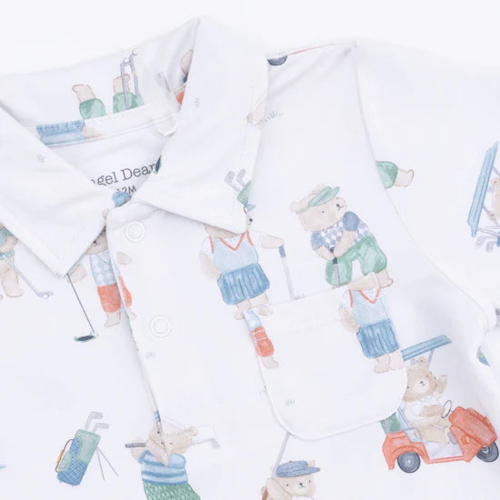 Golfing Teddy Bears Polo & Shorts