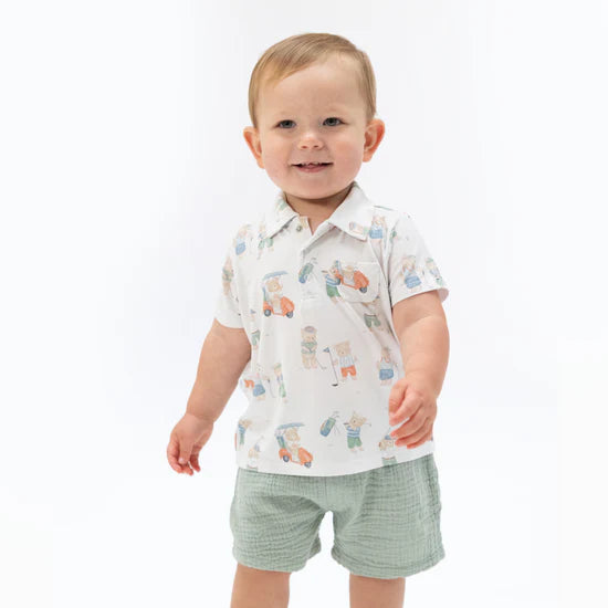 Golfing Teddy Bears Polo & Shorts