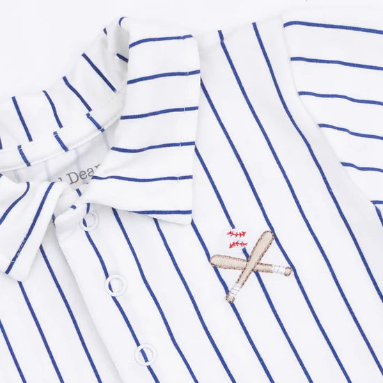 Baseball Stripe Polo & Shorts