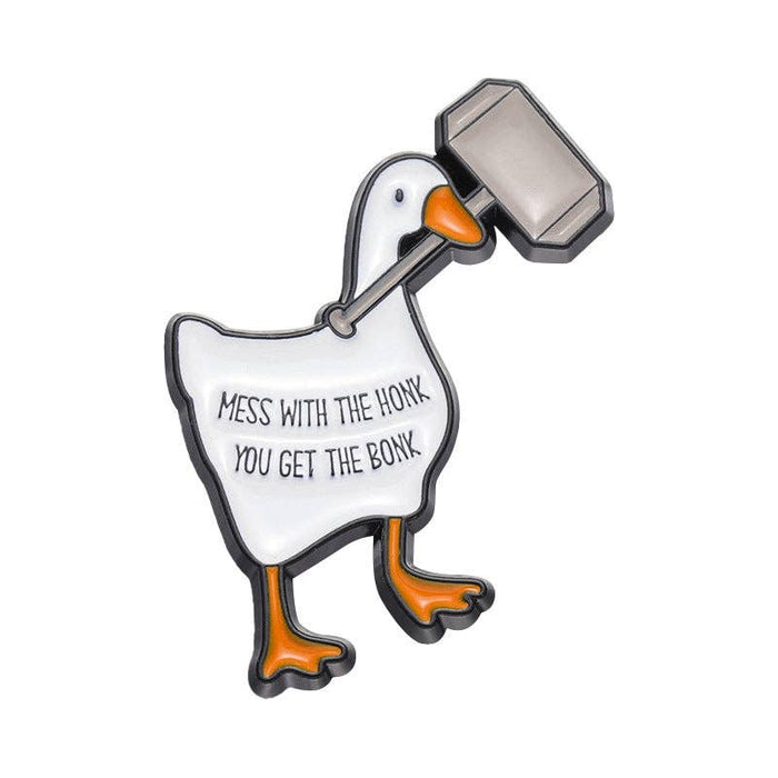 Creative Cartoon Duck Enamel Brooch Cute Animal Accessory