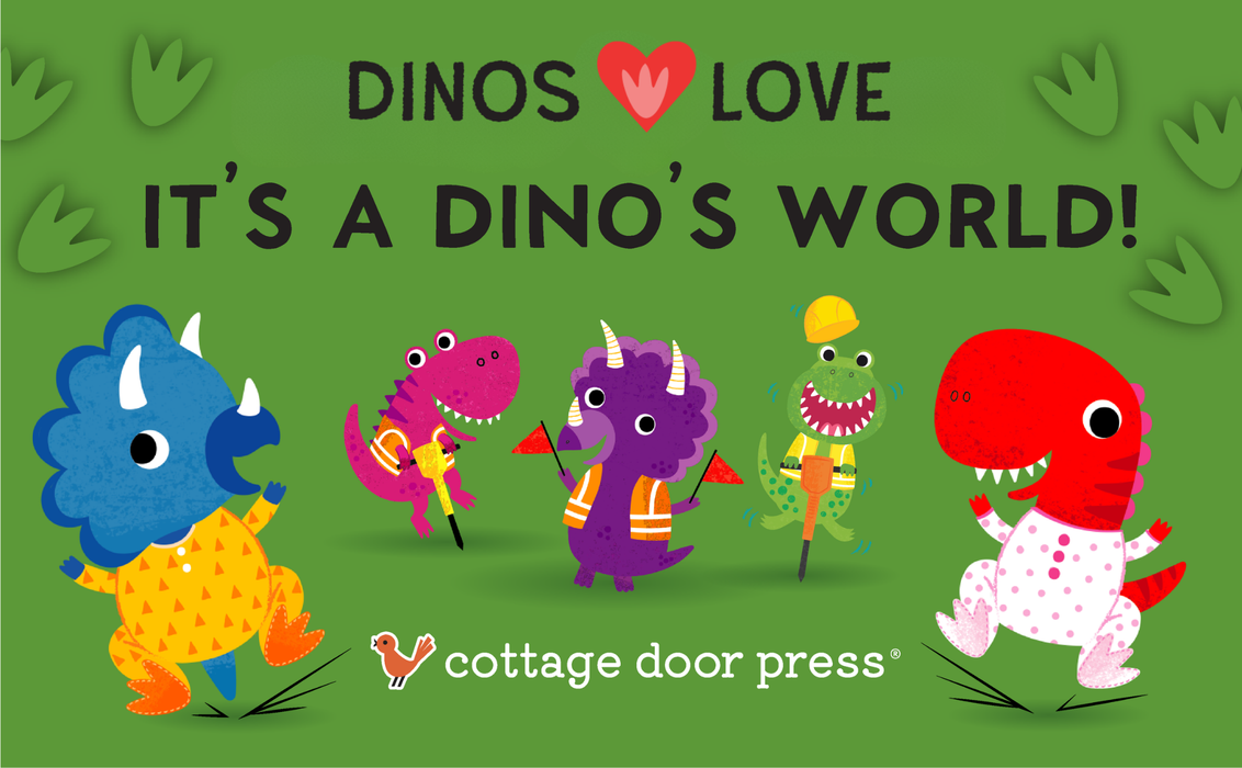 Dinos Love Diggers Lift-a-Flap Dinosaur Board Book