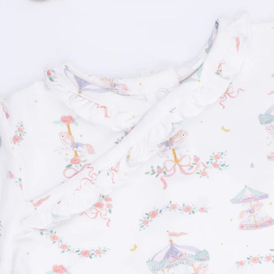 Carousel with Bows Kimono Gown & Headband