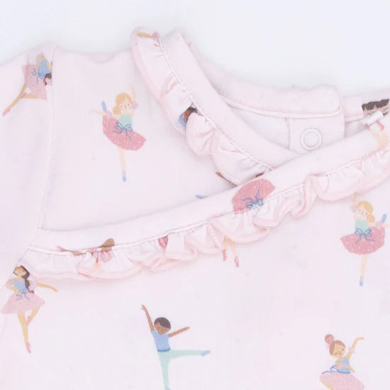 Petite Ballet Kimono Gown & Ruffle Knotted Hat