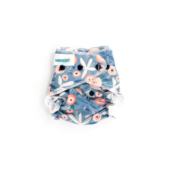 Boho Floral Cheeky Cloth One Size Reusable Swim Diaper
