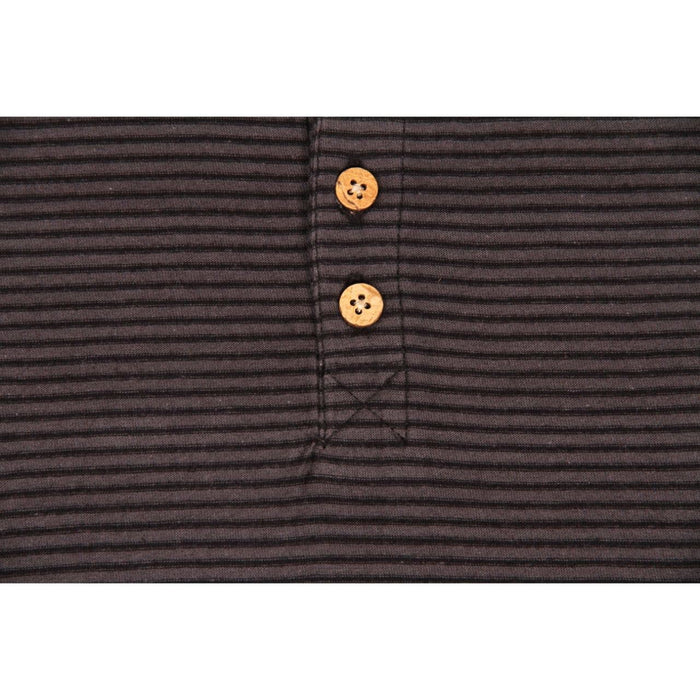 Military Green Micro Stripe Henley